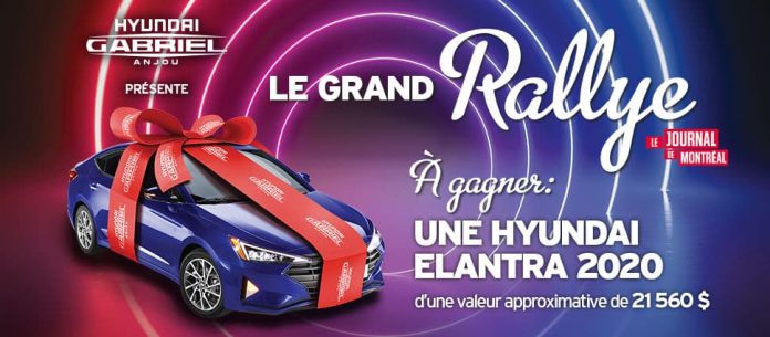 Concours Le Grand Rallye Journal de Montréal 2019 Concours Le Grand Rallye Journal de Montréal 2019