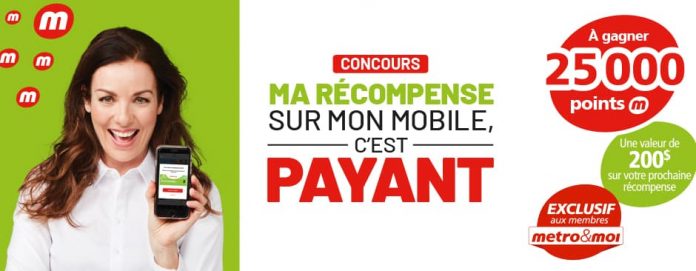 Concours Metro Ma Récompense Sur Mon Mobile, C'est Payant Concours Metro Ma Récompense Sur Mon Mobile, C'est Payant