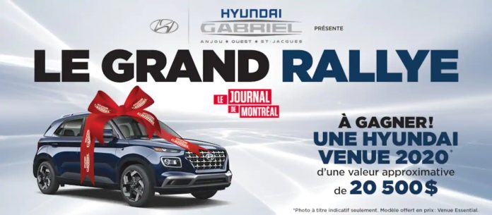 Concours Journal de Montréal Le Grand Rallye 2020 Concours Journal de Montréal Le Grand Rallye 2020