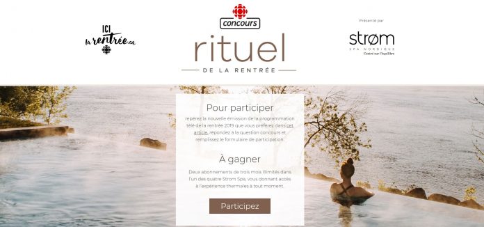 Concours Radio-Canada Rituel de la Rentrée Concours Radio-Canada Rituel de la Rentrée