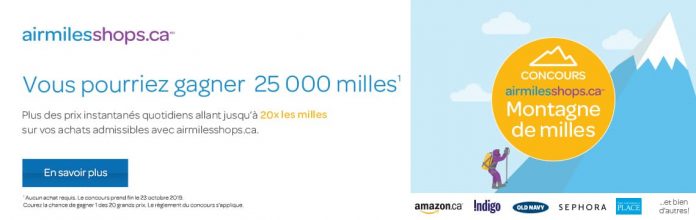 Concours Air Miles Montagne de Milles Concours Air Miles Montagne de Milles