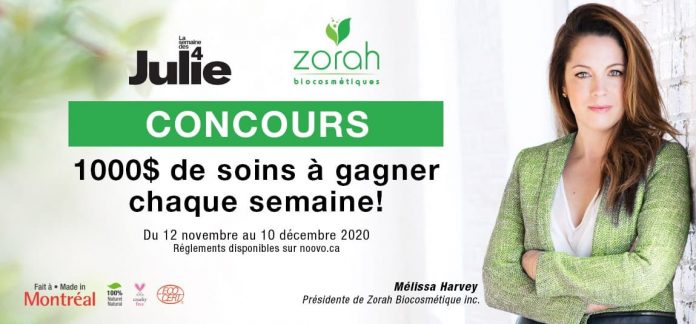 Concours Noovo.ca Semaine Des 4 Julie Zorah Concours Noovo.ca Semaine Des 4 Julie Zorah