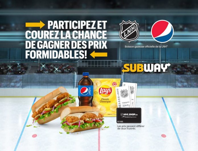 Concours Subway Gagnez Avec Pepsi Concours Subway Gagnez Avec Pepsi