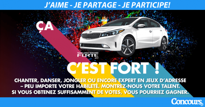 Concours Kia Ça C'est Fort (CaCestFort.ca)