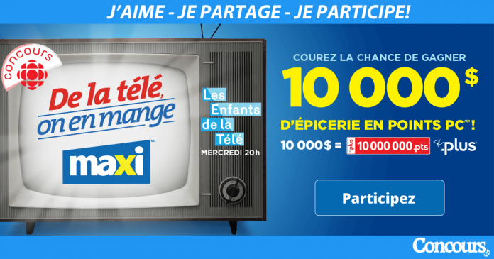 ICI.Radio-Canada.ca/Maxi - Concours De La Télé, On En Mange Présenté Par Radio-Canada Et Maxi ICI.Radio-Canada.ca/Maxi - Concours De La Télé, On En Mange Présenté Par Radio-Canada Et Maxi