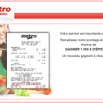 Concours Métro Sondage (MetroSondage.ca)