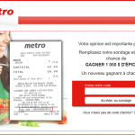 metrosondage.ca – Concours Métro Sondage