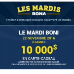 Concours Les Mardis Rona (Rona.ca/Mardis-Rona)