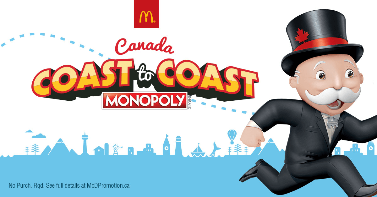 McDonalds Monopoly Canada 2016 (McDPromotion.ca)
