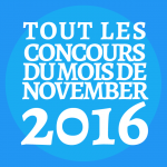 Tout Les Concours Du Mois De November 2016