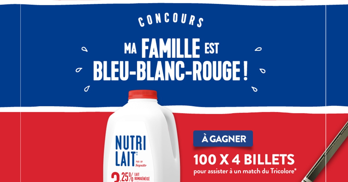 Concours Ma Famille Est Bleu-Blanc-Rouge (GoNutrilaitGo.ca)