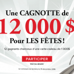 Concours Une Cagnotte De 12 000$ Pour Les Fêtes De Linen Chest