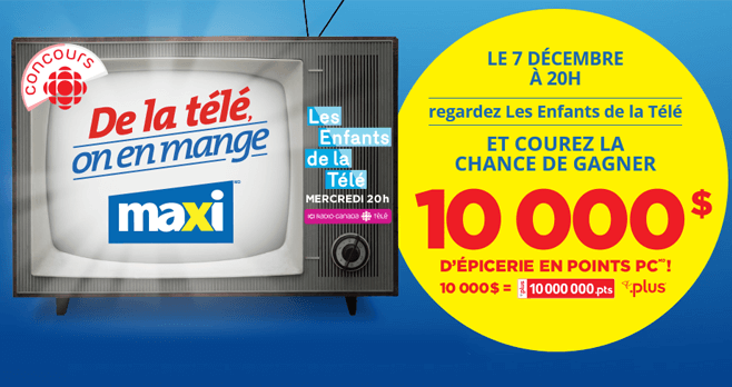 Concours Radio-Canada De La Télé, On En Mange Avec Maxi Concours Radio-Canada De La Télé, On En Mange Avec Maxi