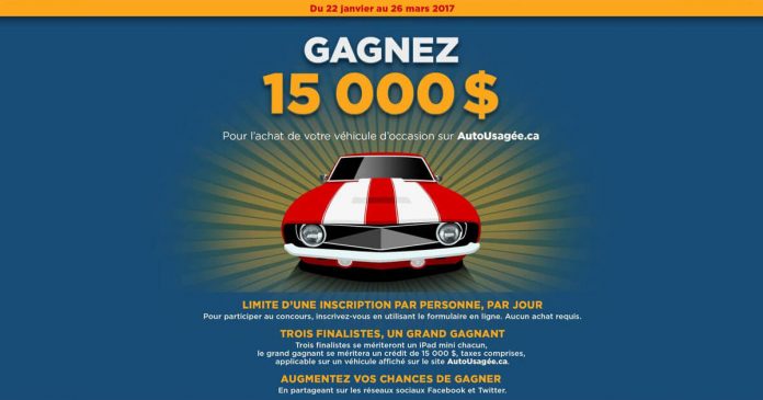 AutoUsagee.ca: Concours AMVOQ AutoUsagee.ca: Concours AMVOQ