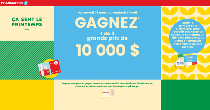 Concours Pharmaprix Ça Sent Le Printemps (Pharmaprix.ca/CaSentLePrintemps) Concours Pharmaprix Ça Sent Le Printemps (Pharmaprix.ca/CaSentLePrintemps)