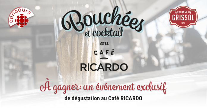 Concours Bouchées Et Cocktail Au Café RICARDO! (Radio-Canada.ca/BoucheesAuCafeRicardo) Concours Bouchées Et Cocktail Au Café RICARDO! (Radio-Canada.ca/BoucheesAuCafeRicardo)