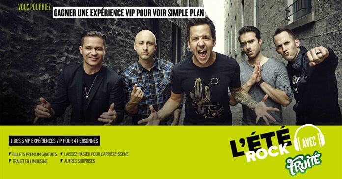 Concours L’été Rock Avec Fruité Et Simple Plan Concours L’été Rock Avec Fruité Et Simple Plan