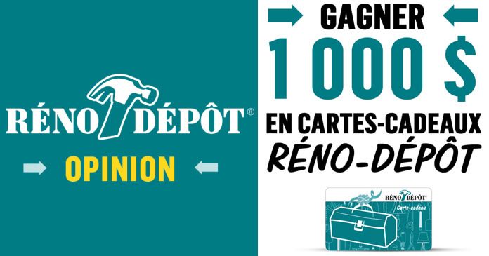 Concours Sondage Opinion Réno-Dépôt Concours Sondage Opinion Réno-Dépôt