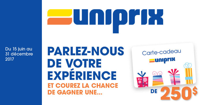 Concours Sondage Uniprix
