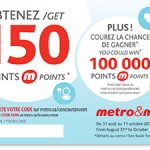 Cartes de participation du Concours Metro Brunet