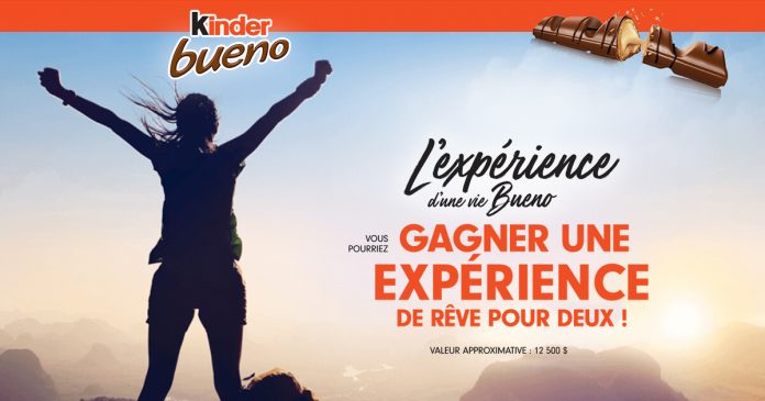 Concours L'expérience d’une vie Bueno Concours L'expérience d’une vie Bueno
