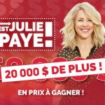 Concours 105.7 Rythme FM C’est Encore Julie Qui Paye!