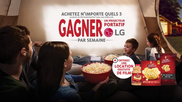Concours Soirée Cinéma de Orville Redenbacher Concours Soirée Cinéma de Orville Redenbacher