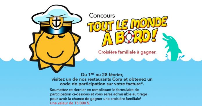 Concours Cora Tout Le Monde À Bord Concours Cora Tout Le Monde À Bord