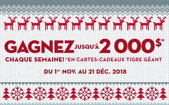 Concours de Noël 2018 de Tigre Géant