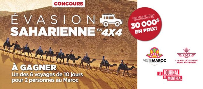 Concours Journal de Montréal/Québec Évasion Saharienne en 4X4 Concours Journal de Montréal/Québec Évasion Saharienne en 4X4