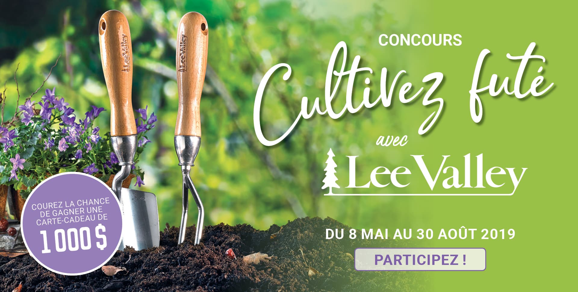 Concours Du Jardin Dans Ma Vie Cultivez futé avec Lee Valley - ConcoursEtc