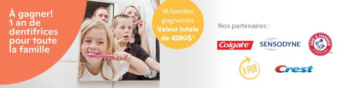 Concours Brunet 1 An De Dentifrices Pour Toute La Famille Concours Brunet 1 An De Dentifrices Pour Toute La Famille