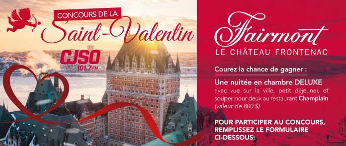 Concours CJSO.ca de la Saint-Valentin 2023 Concours CJSO.ca de la Saint-Valentin 2023
