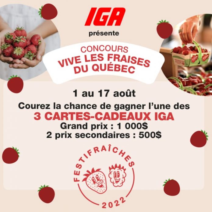 Concours IGA Vive Les Fraises Du Québec