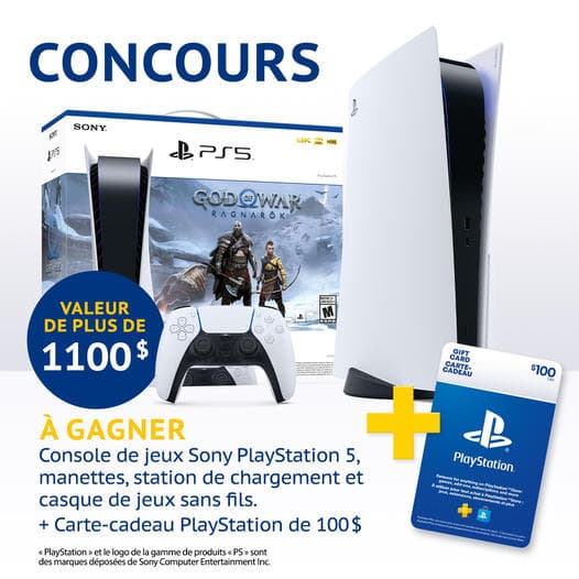Concours Jean Coutu PS5 2023