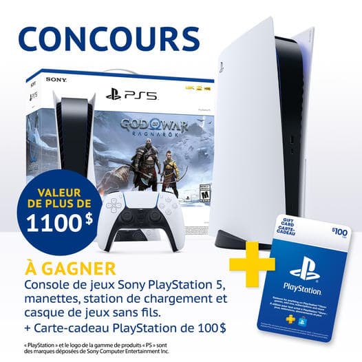 Concours Jean Coutu PS5 2023 Concours Jean Coutu PS5 2023