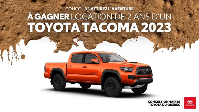Concours Noovo.ca Toyota Attirez l'Aventure 2023