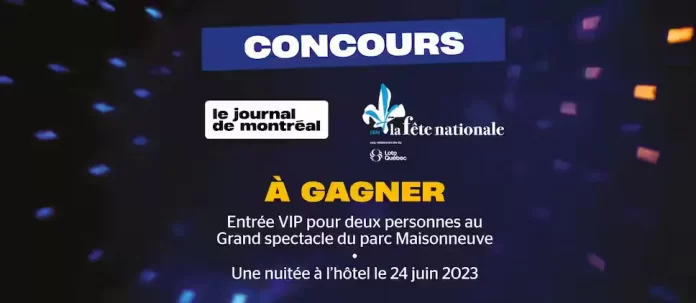 Concours Journal de Montréal Fête Nationale du Québec à Montréal 2023